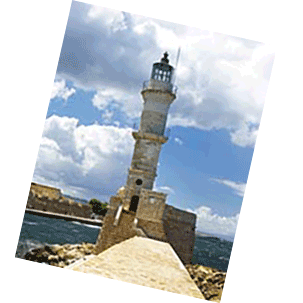 Der Leuchtturm von Chania
