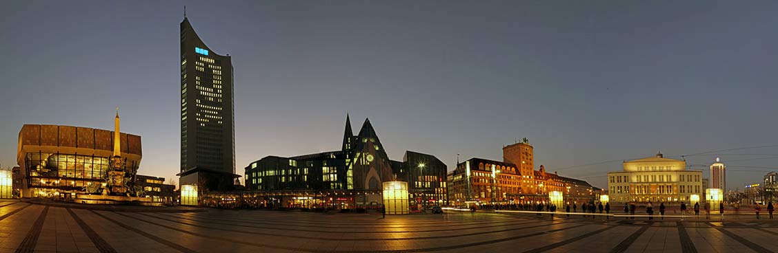 Leipzig bei Nacht