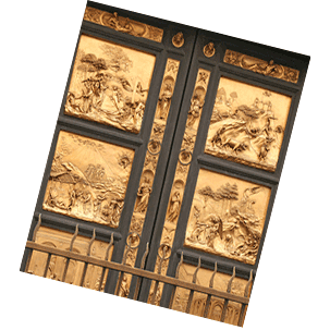 Goldenes Kunstwerk