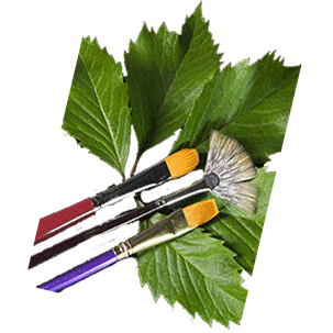 Pinsel und Farben